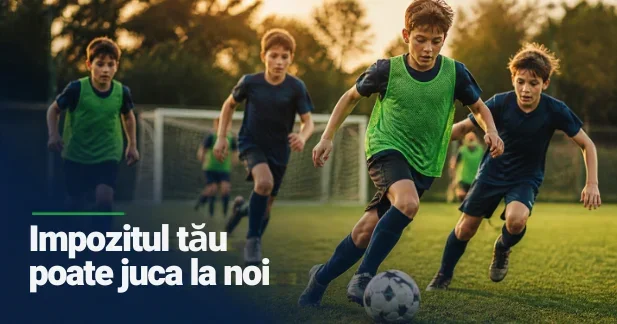 Sponsorizarea de final de an: cum primește un club sportiv bani din impozitul firmelor